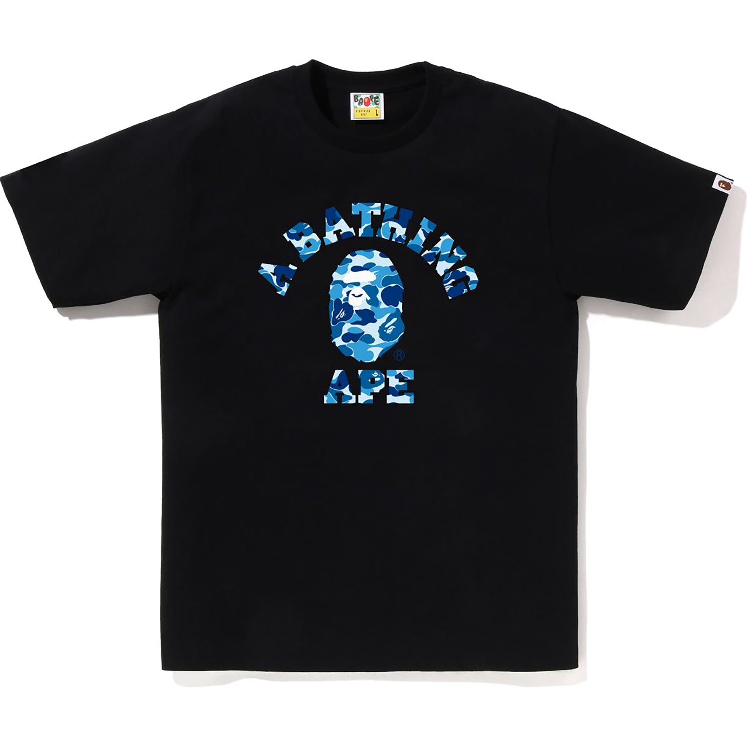 BAPE ABC CAMO COLLEGE TEE MENS