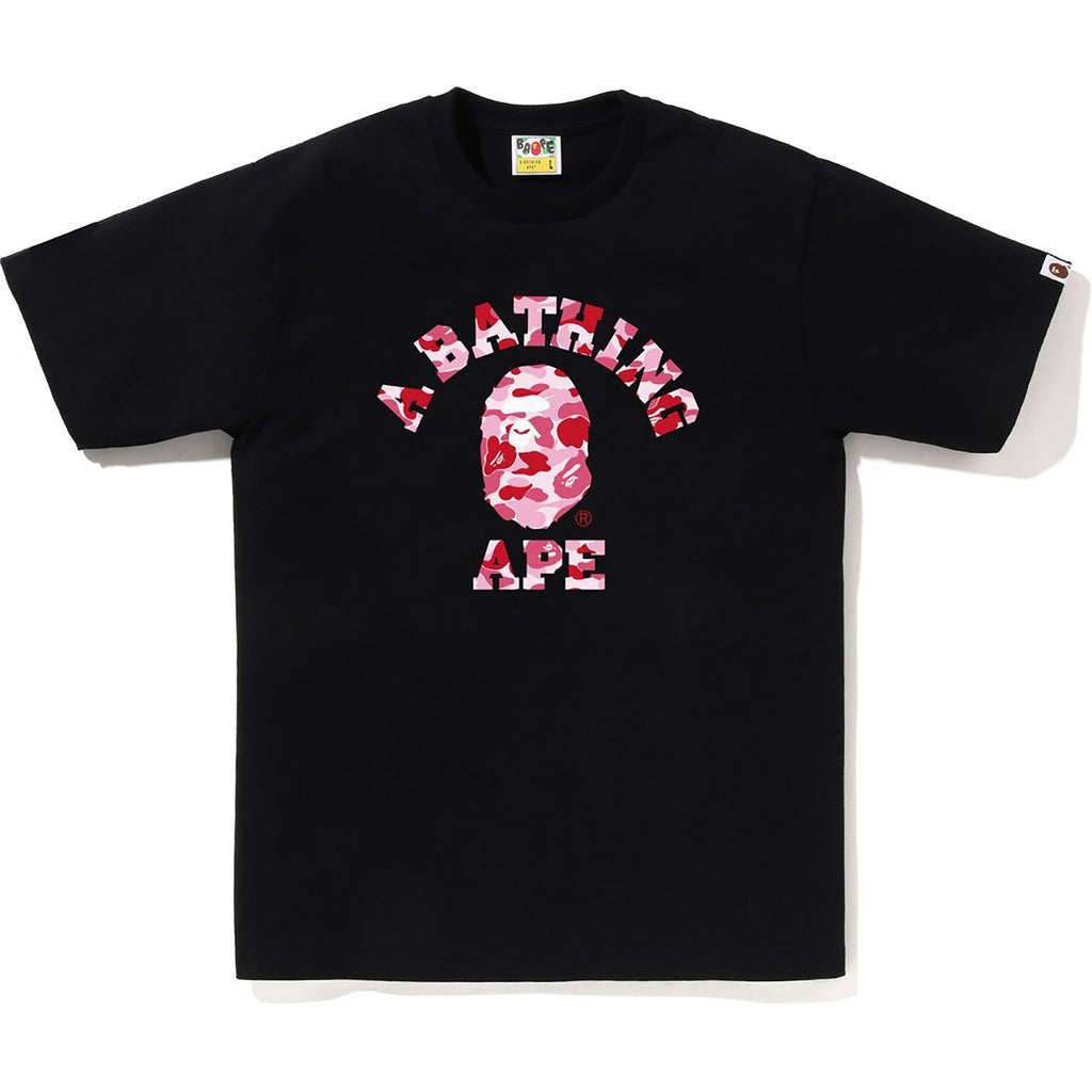 BAPE ABC CAMO COLLEGE TEE MENS