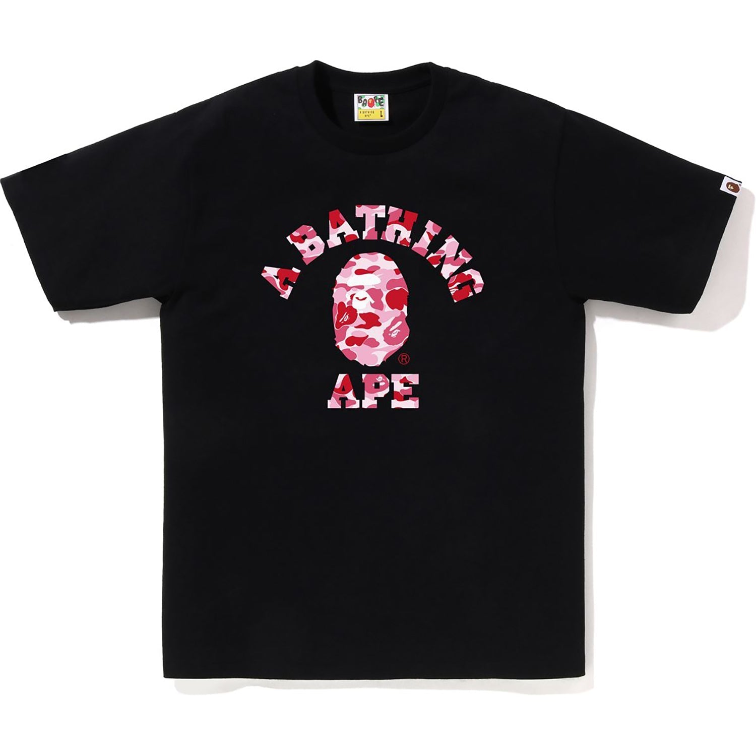 BAPE ABC CAMO COLLEGE TEE MENS