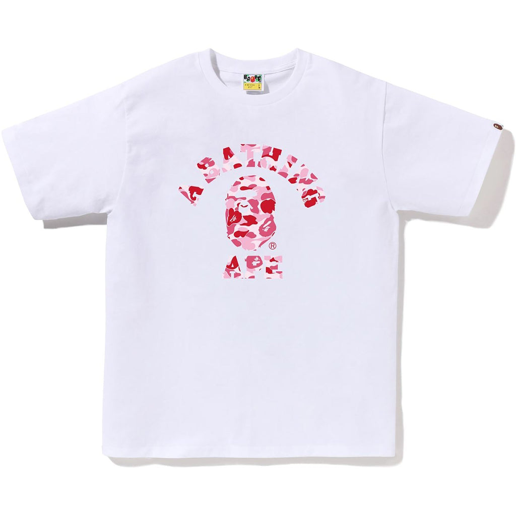 BAPE ABC CAMO COLLEGE TEE MENS