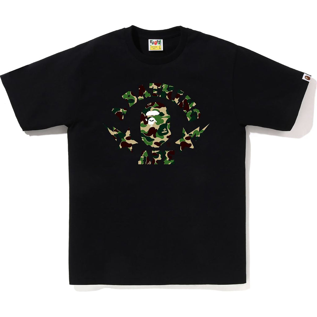 BAPE ABC CAMO STA COLLEGE TEE MENS
