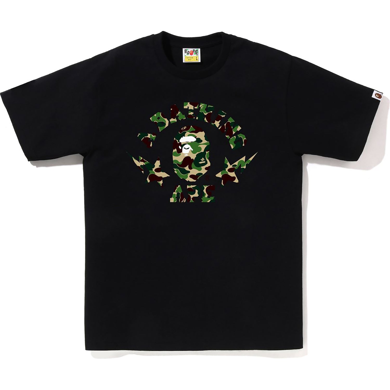BAPE ABC CAMO STA COLLEGE TEE MENS
