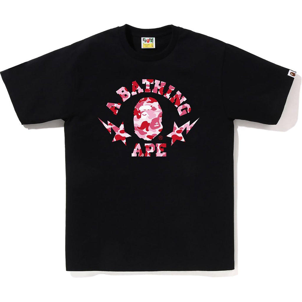 BAPE ABC CAMO STA COLLEGE TEE MENS
