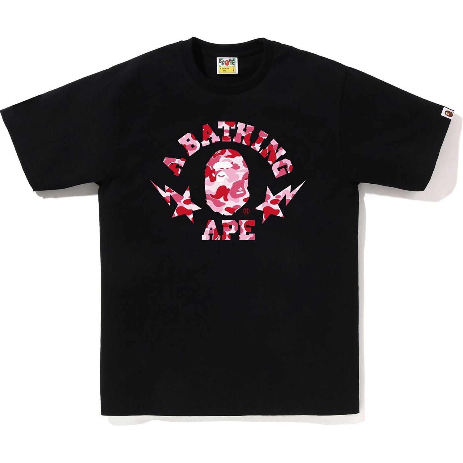 BAPE ABC CAMO STA COLLEGE TEE MENS