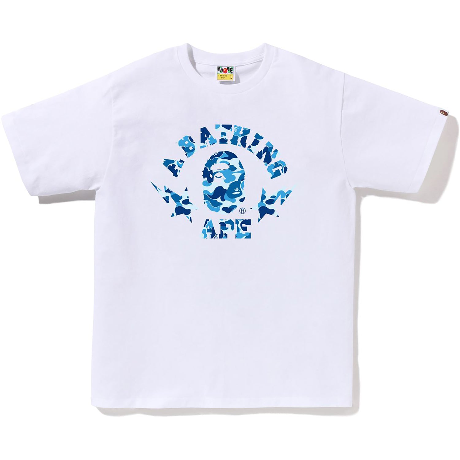 BAPE ABC CAMO STA COLLEGE TEE MENS