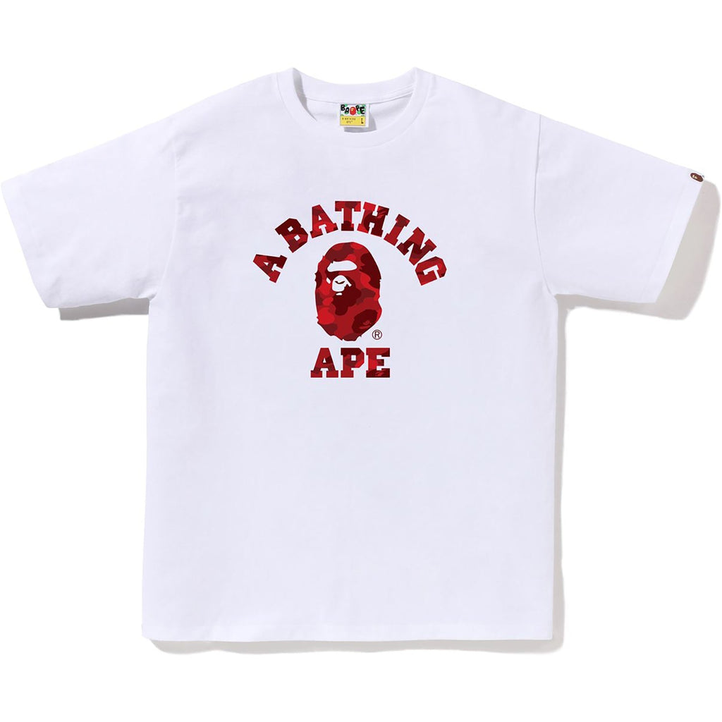 BAPE COLOR CAMO COLLEGE TEE MENS