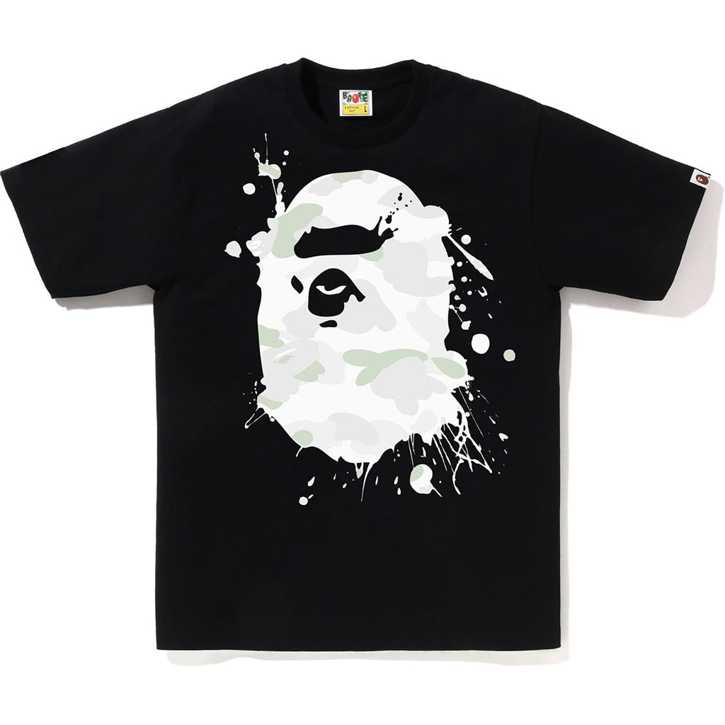 BAPE CITY CAMO PAINTING APE HEAD TEE MENS