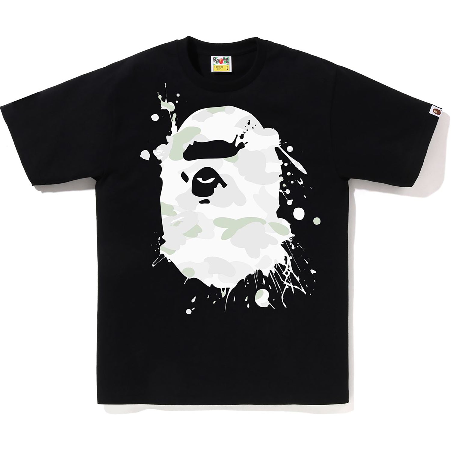 BAPE CITY CAMO PAINTING APE HEAD TEE MENS