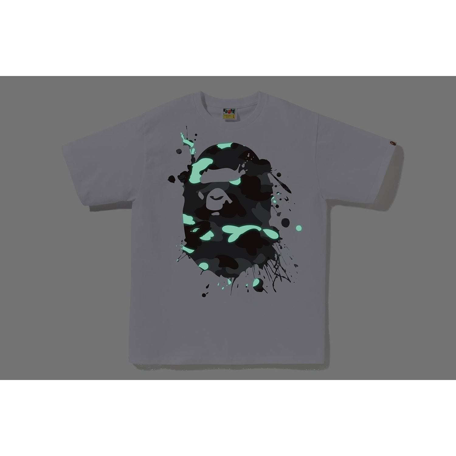 BAPE CITY CAMO PAINTING APE HEAD TEE MENS