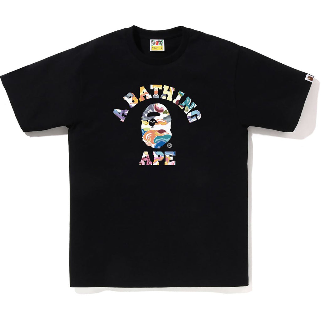 BAPE ART CAMO COLLEGE TEE MENS