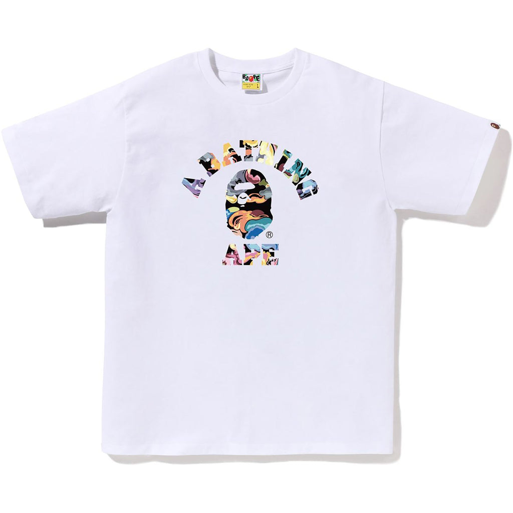 BAPE ART CAMO COLLEGE TEE MENS