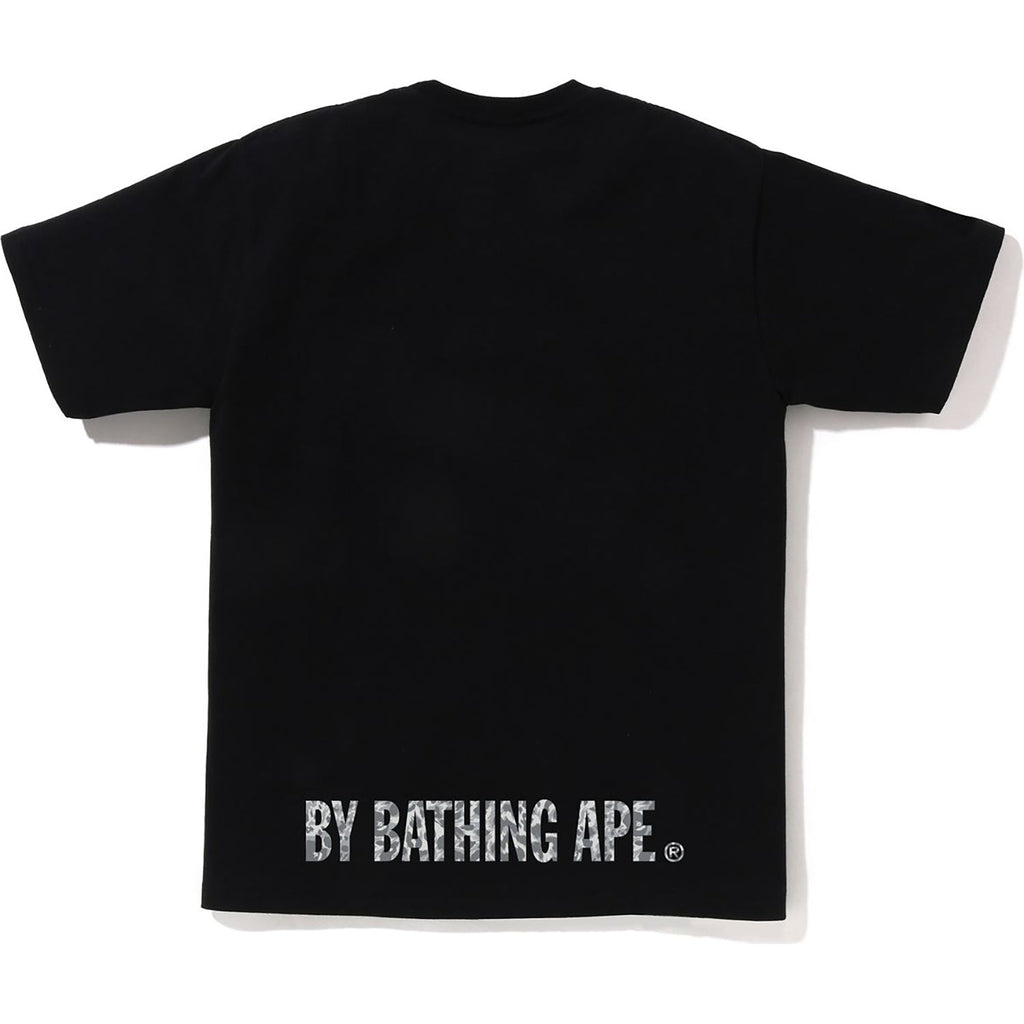 BAPE WILD LEOPARD PATTERN APE FACE STA TEE MENS