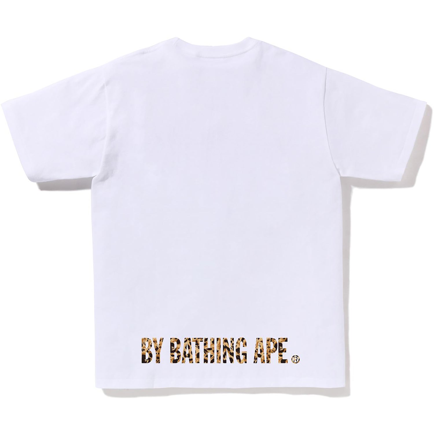 BAPE WILD LEOPARD PATTERN APE FACE STA TEE MENS