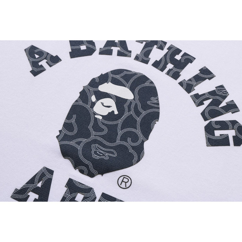 BAPE JAPANESE CLOUD CAMO COLLEGE TEE MENS