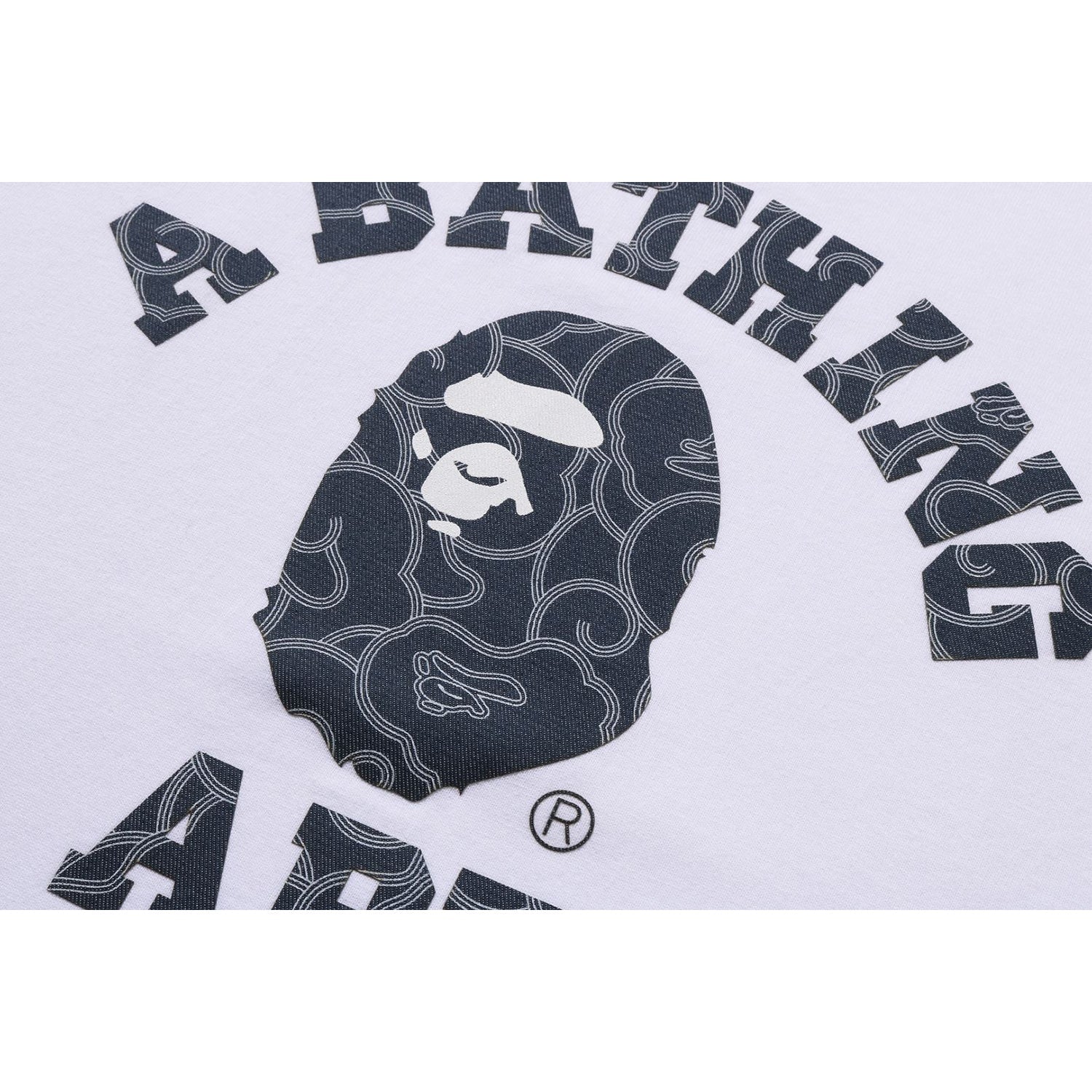 BAPE JAPANESE CLOUD CAMO COLLEGE TEE MENS