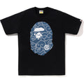 BAPE JAPANESE CLOUD CAMO BIG APE HEAD TEE MENS