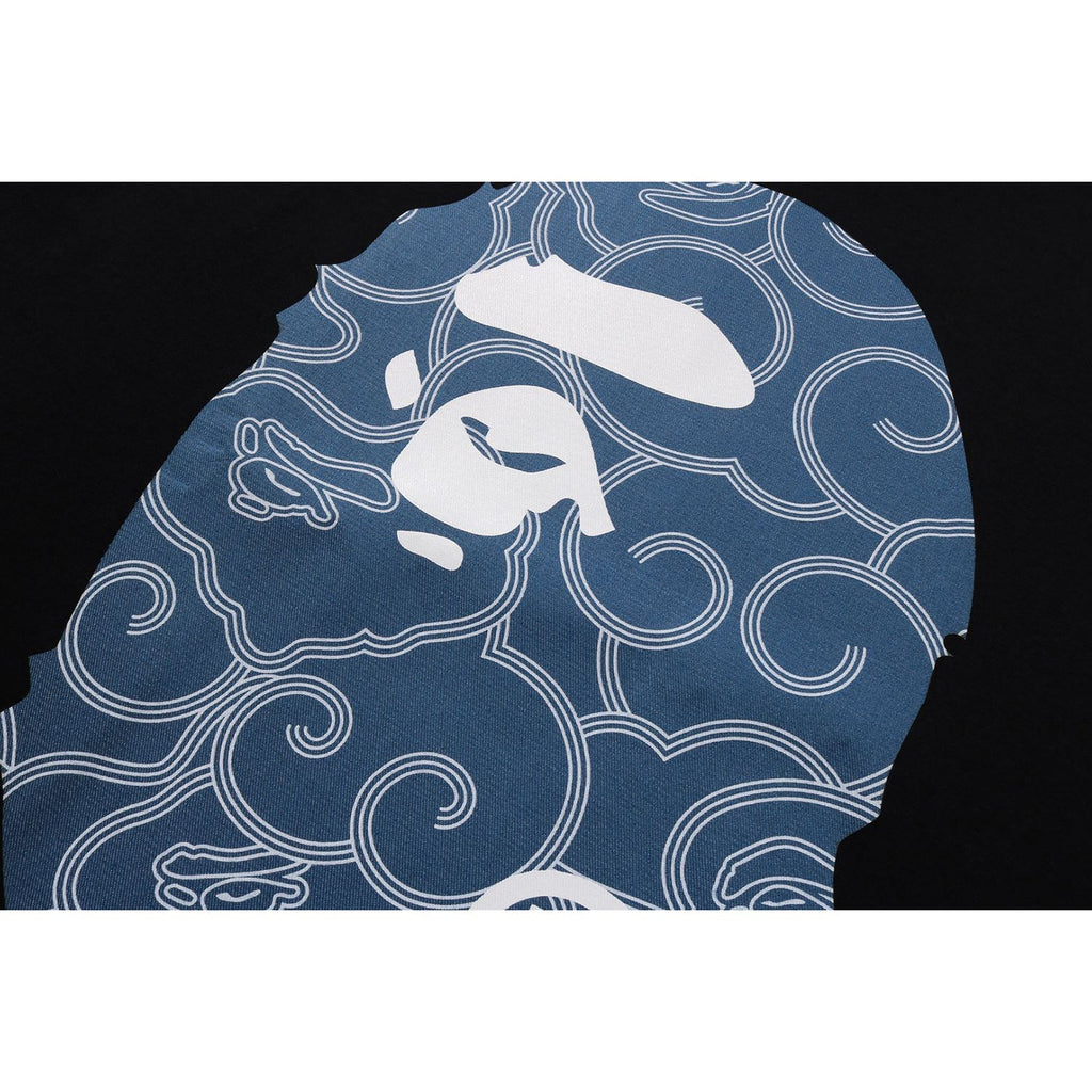 BAPE JAPANESE CLOUD CAMO BIG APE HEAD TEE MENS