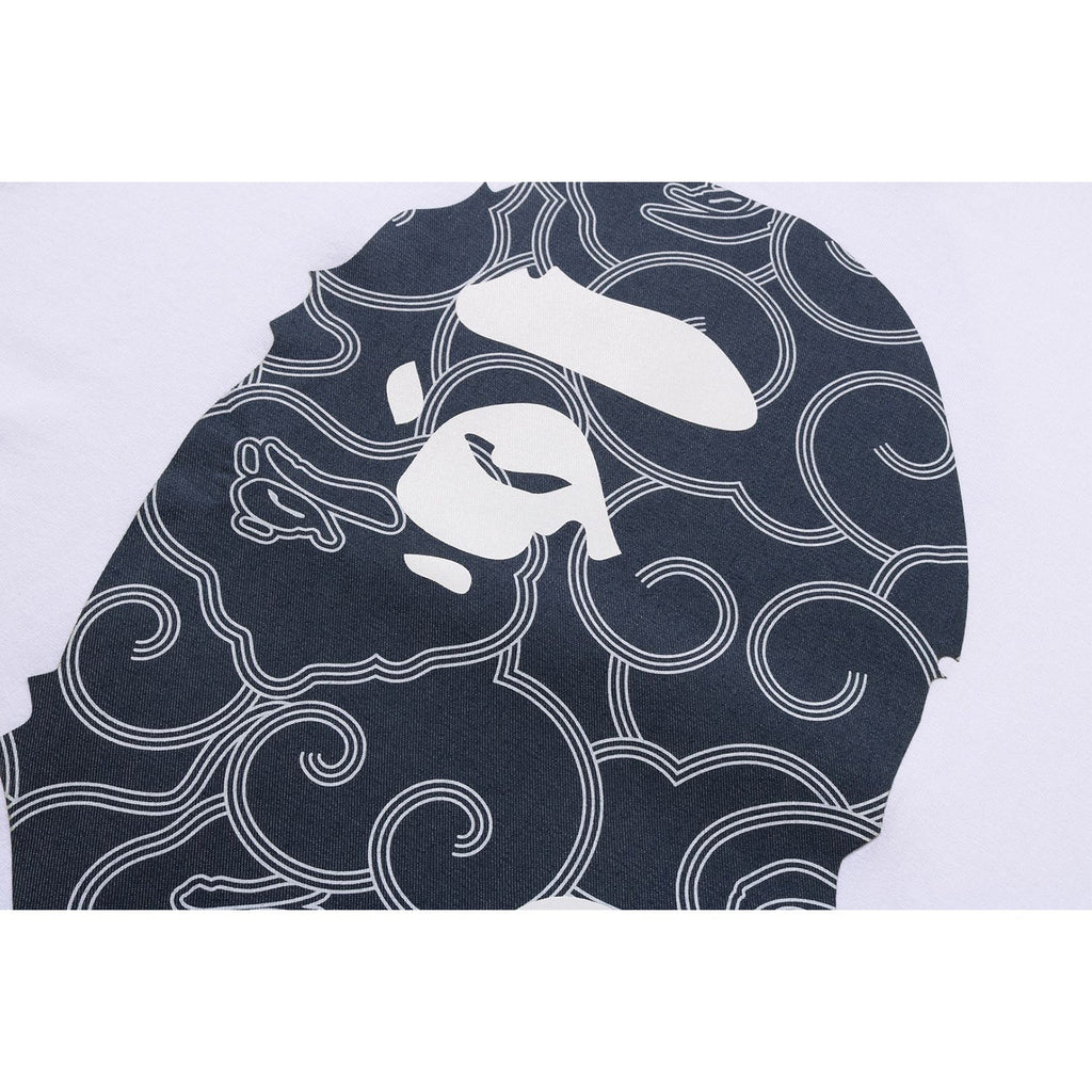 BAPE JAPANESE CLOUD CAMO BIG APE HEAD TEE MENS
