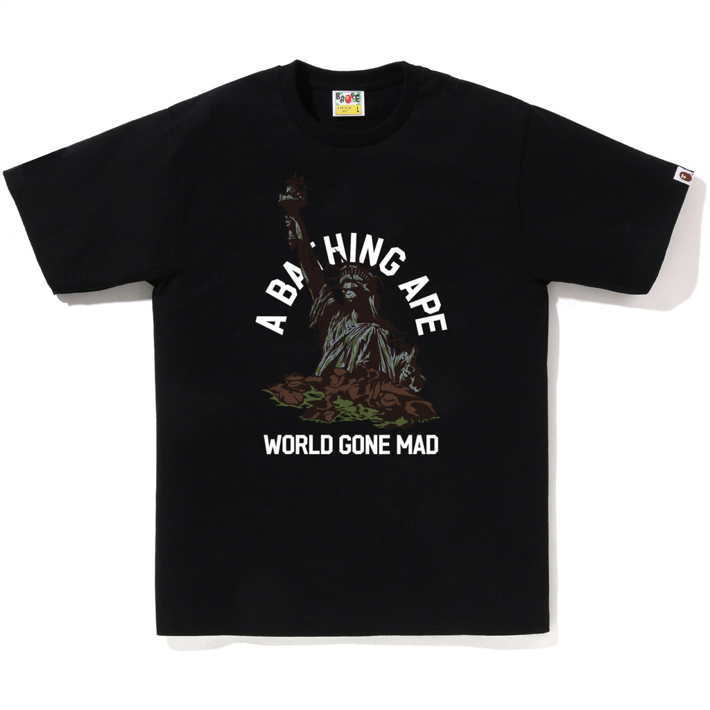 BAPE STATUE OF LIBERTY TEE MENS
