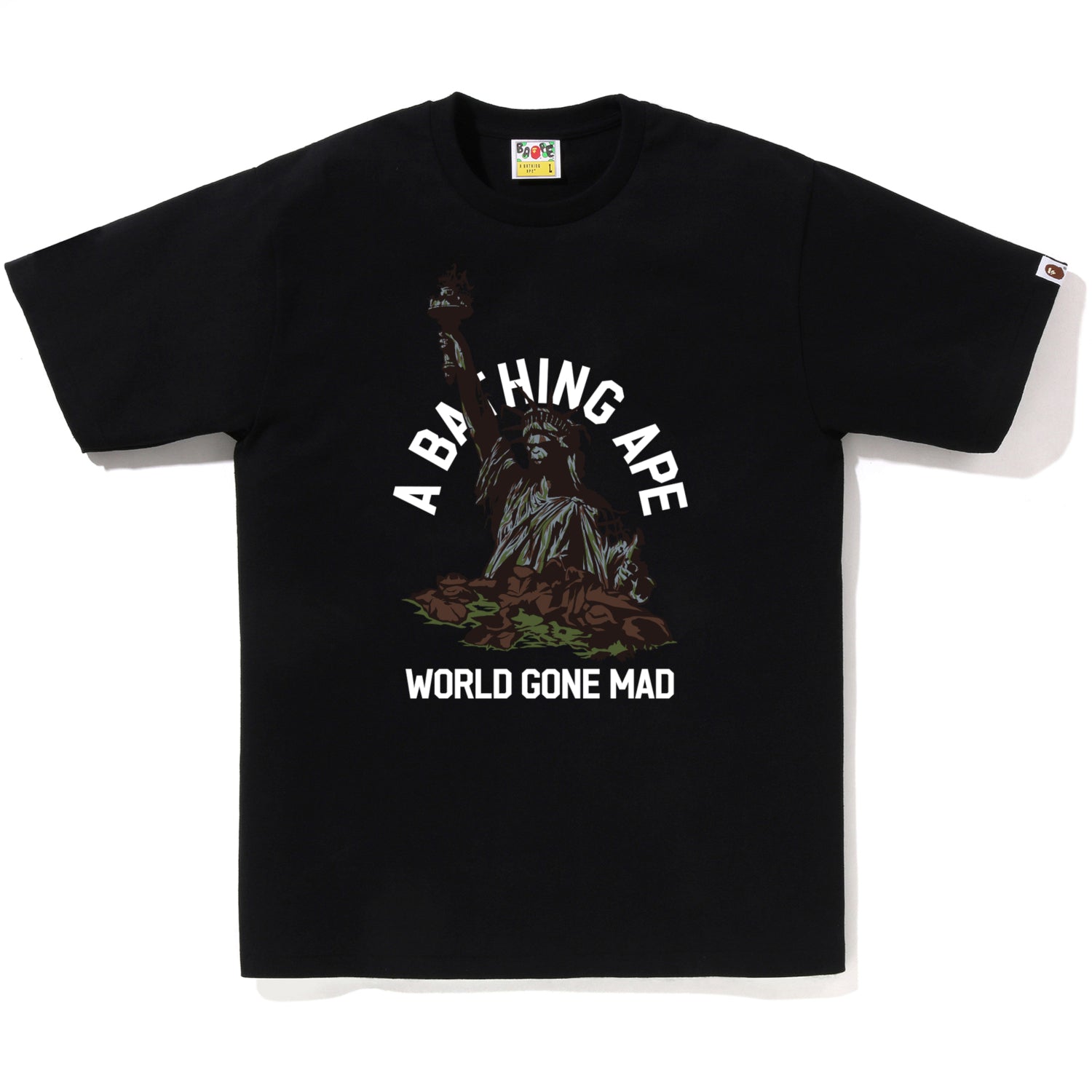 BAPE STATUE OF LIBERTY TEE MENS