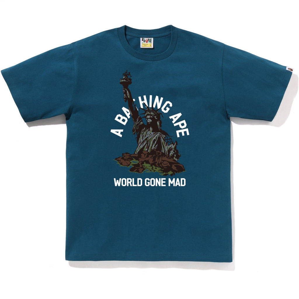 BAPE STATUE OF LIBERTY TEE MENS