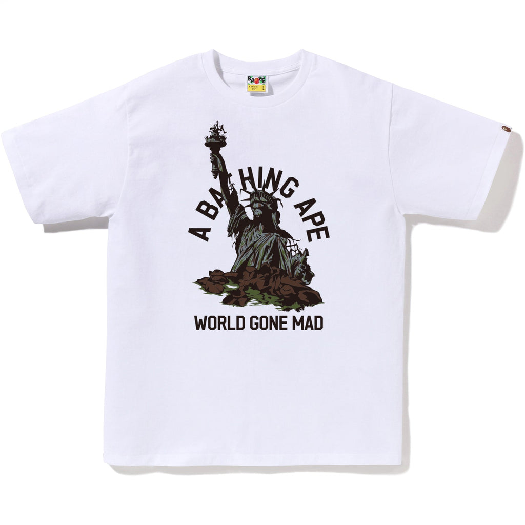 BAPE STATUE OF LIBERTY TEE MENS