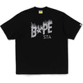 BAPE WILD LEOPARD PATTERN STA LOGO RELAXED FIT TEE MENS