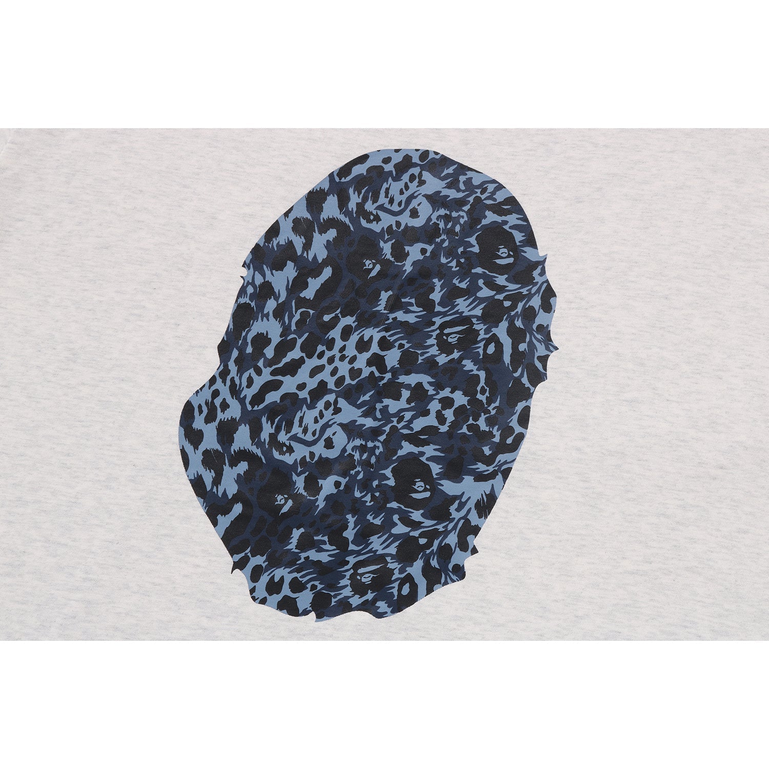BAPE WILD LEOPARD PATTERN APE HEAD RELAXED FIT TEE MENS