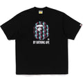 BAPE APE HEAD PATTERN BY BATHING APE RELAXED FIT TEE MENS