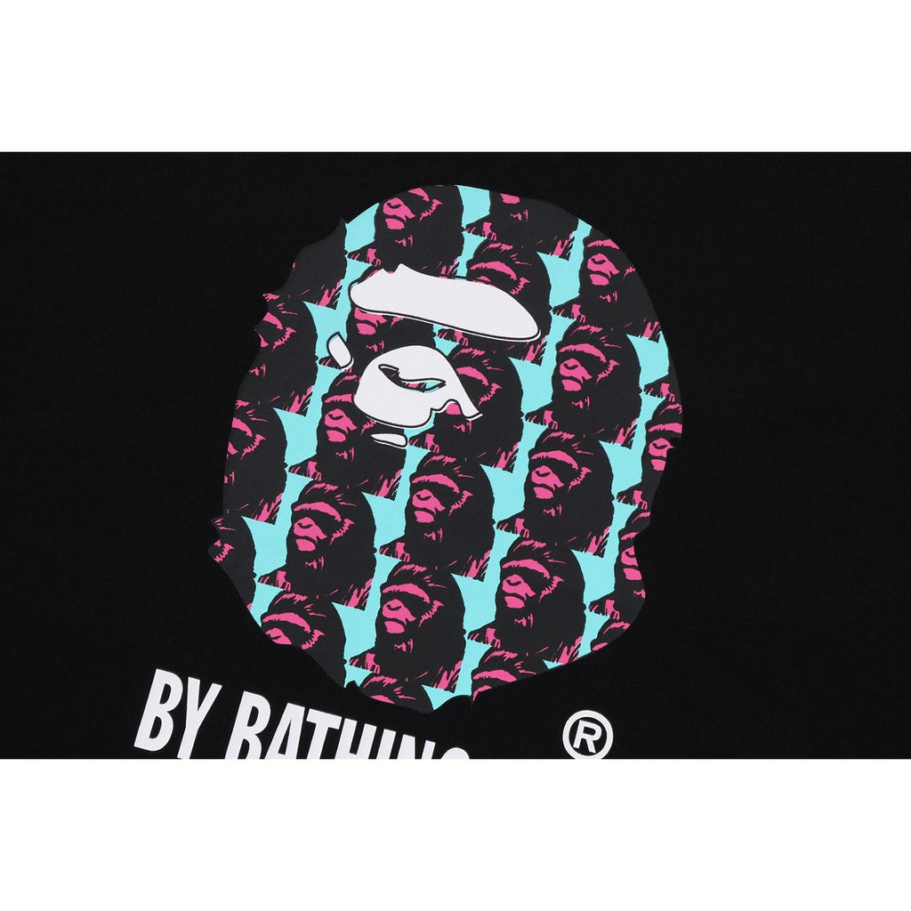 BAPE APE HEAD PATTERN BY BATHING APE RELAXED FIT TEE MENS