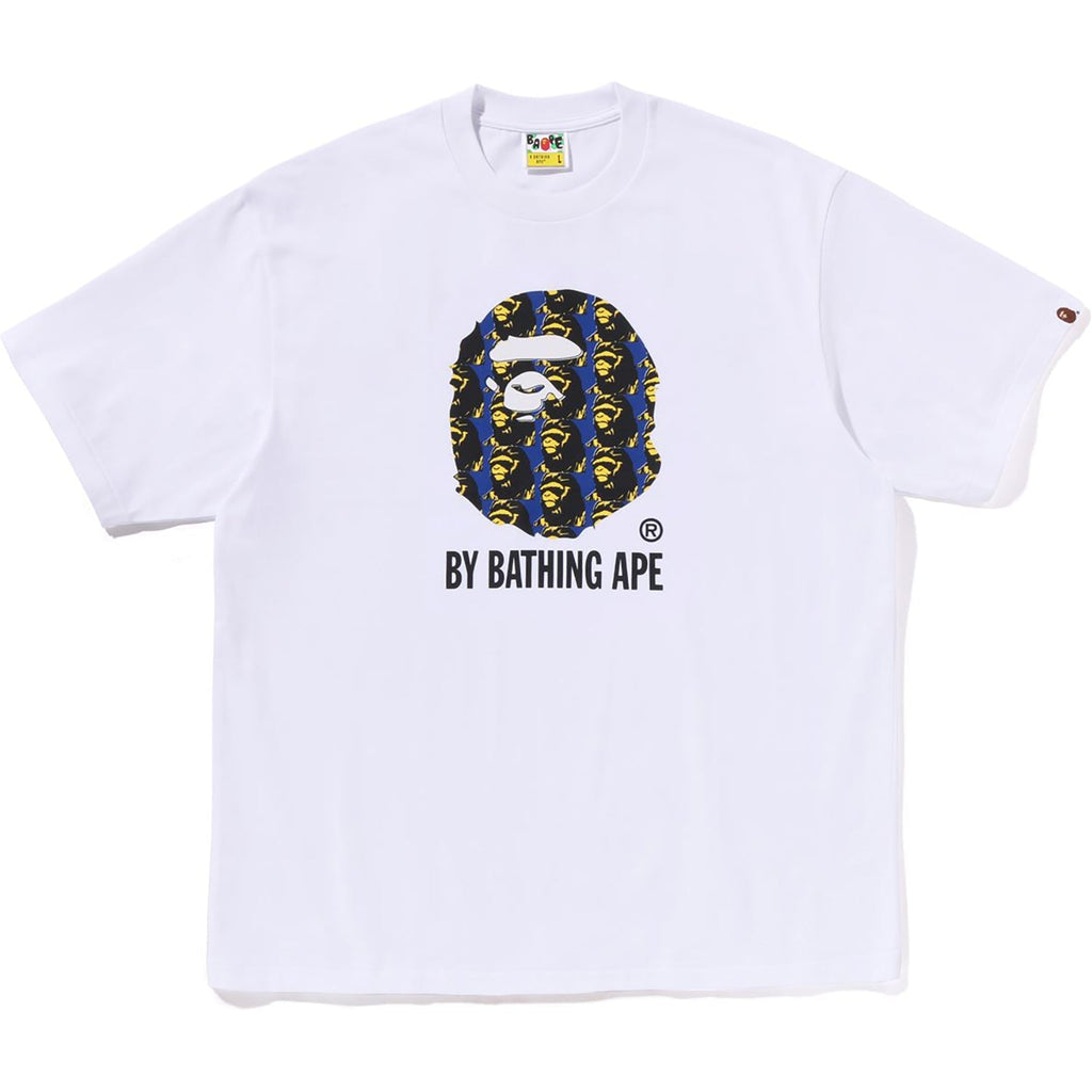 BAPE APE HEAD PATTERN BY BATHING APE RELAXED FIT TEE MENS