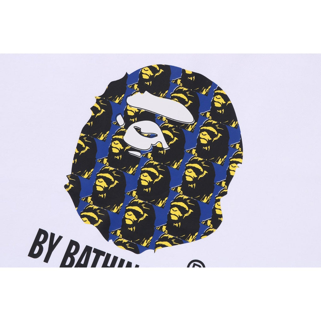BAPE APE HEAD PATTERN BY BATHING APE RELAXED FIT TEE MENS
