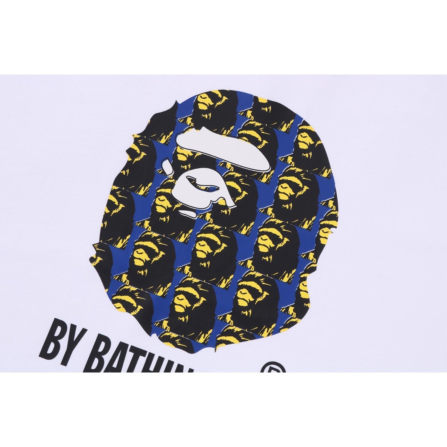 BAPE APE HEAD PATTERN BY BATHING APE RELAXED FIT TEE MENS
