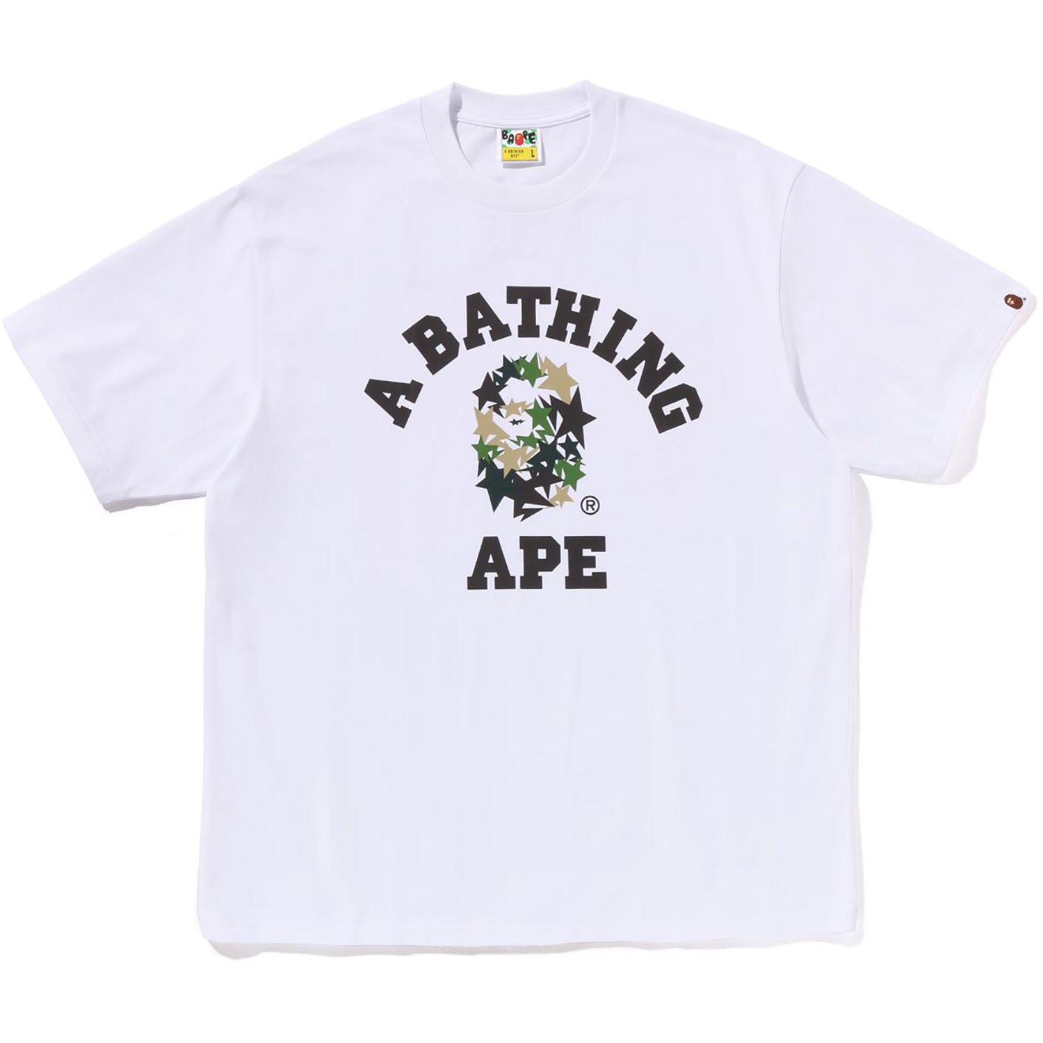 BAPE STA COLLEGE RELAXED FIT TEE MENS