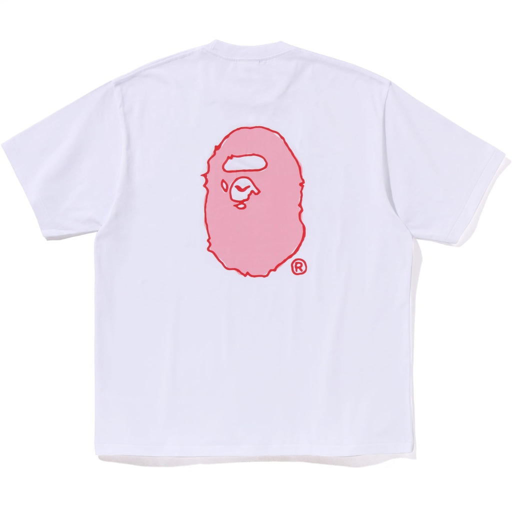 BAPE HAND DRAW LOGO RELAXED FIT TEE MENS