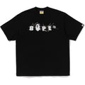 BAPE WRINKLE LOGO RELAXED FIT TEE MENS