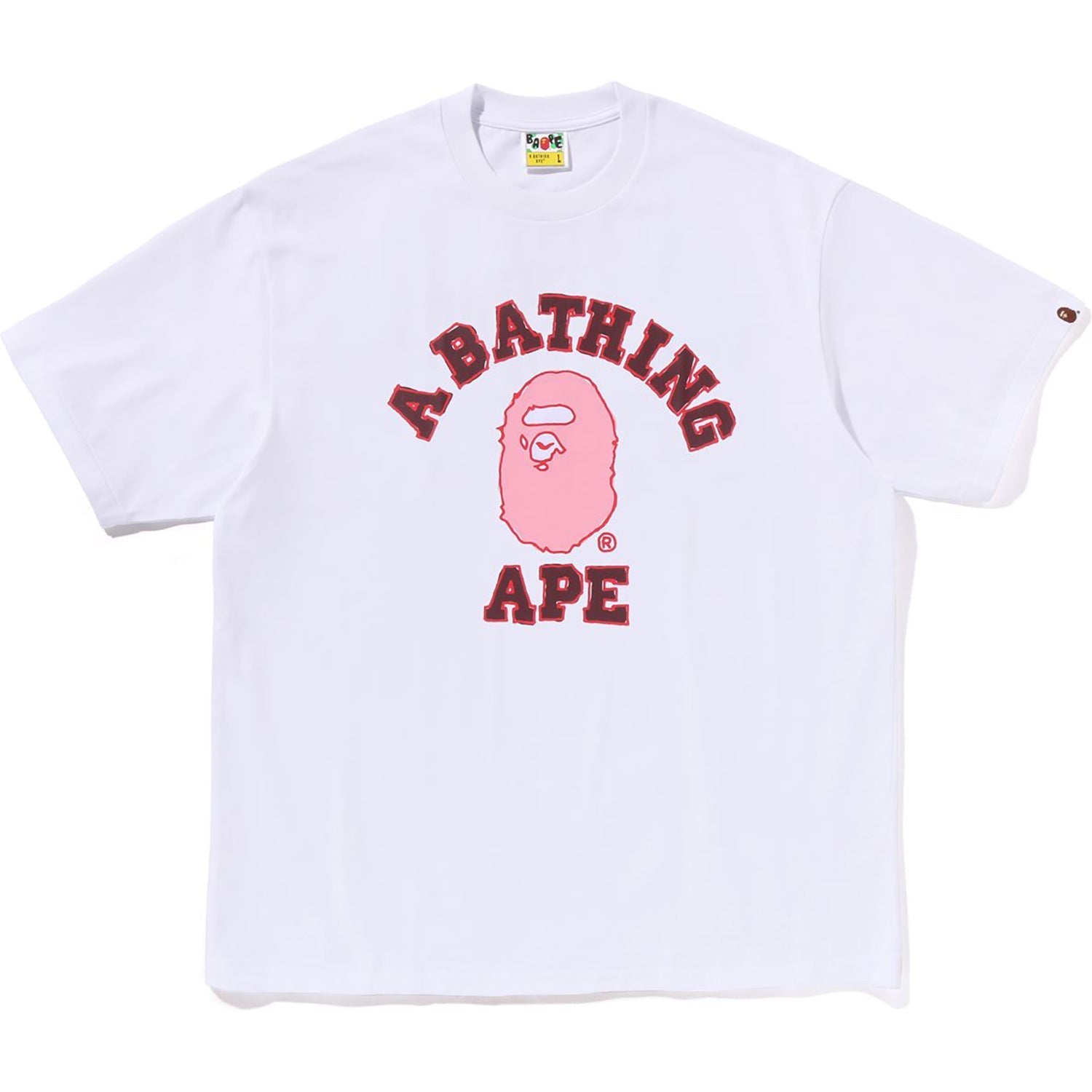 BAPE HAND DRAWN COLLEGE RELAXED FIT TEE MENS