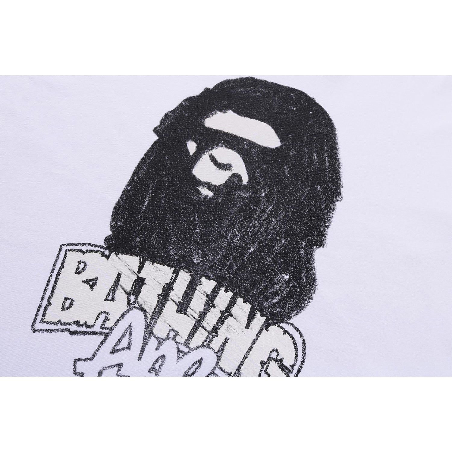 BAPE HAND DRAWN APE HEAD RELAXED FIT TEE MENS