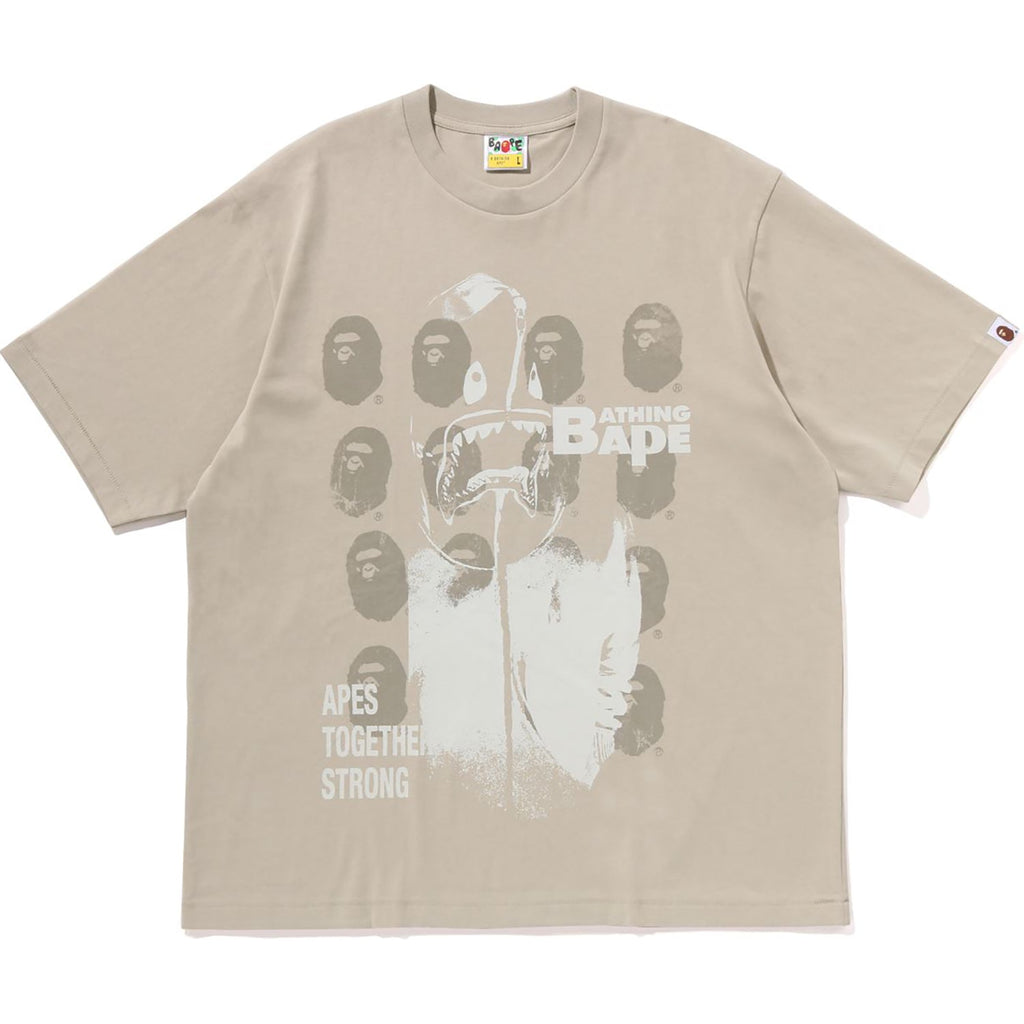 BAPE SPRAY PRINT MULTI LOGO RELAXED FIT TEE MENS