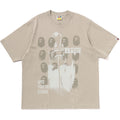 BAPE SPRAY PRINT MULTI LOGO RELAXED FIT TEE MENS