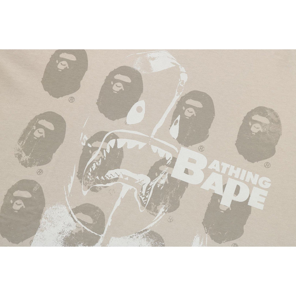 BAPE SPRAY PRINT MULTI LOGO RELAXED FIT TEE MENS