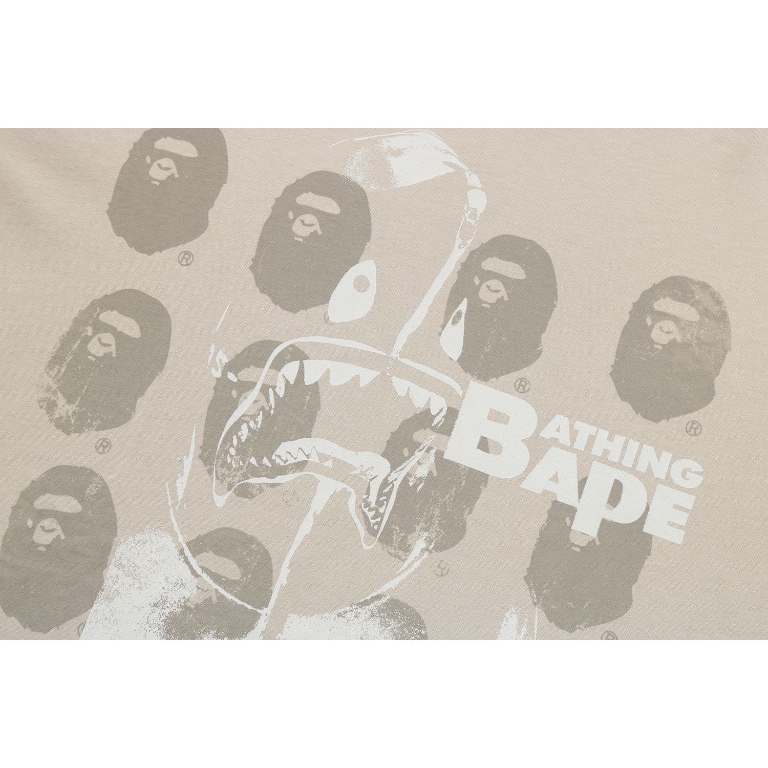 BAPE SPRAY PRINT MULTI LOGO RELAXED FIT TEE MENS