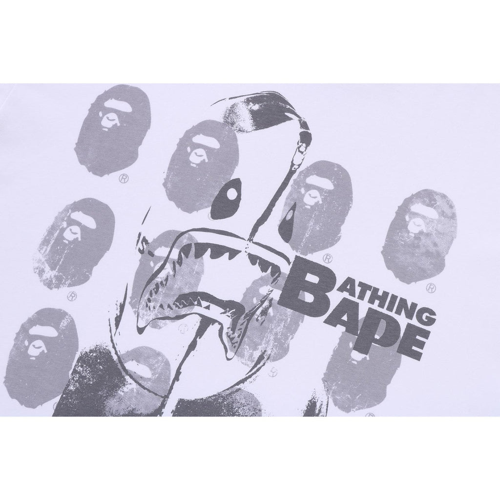 BAPE SPRAY PRINT MULTI LOGO RELAXED FIT TEE MENS