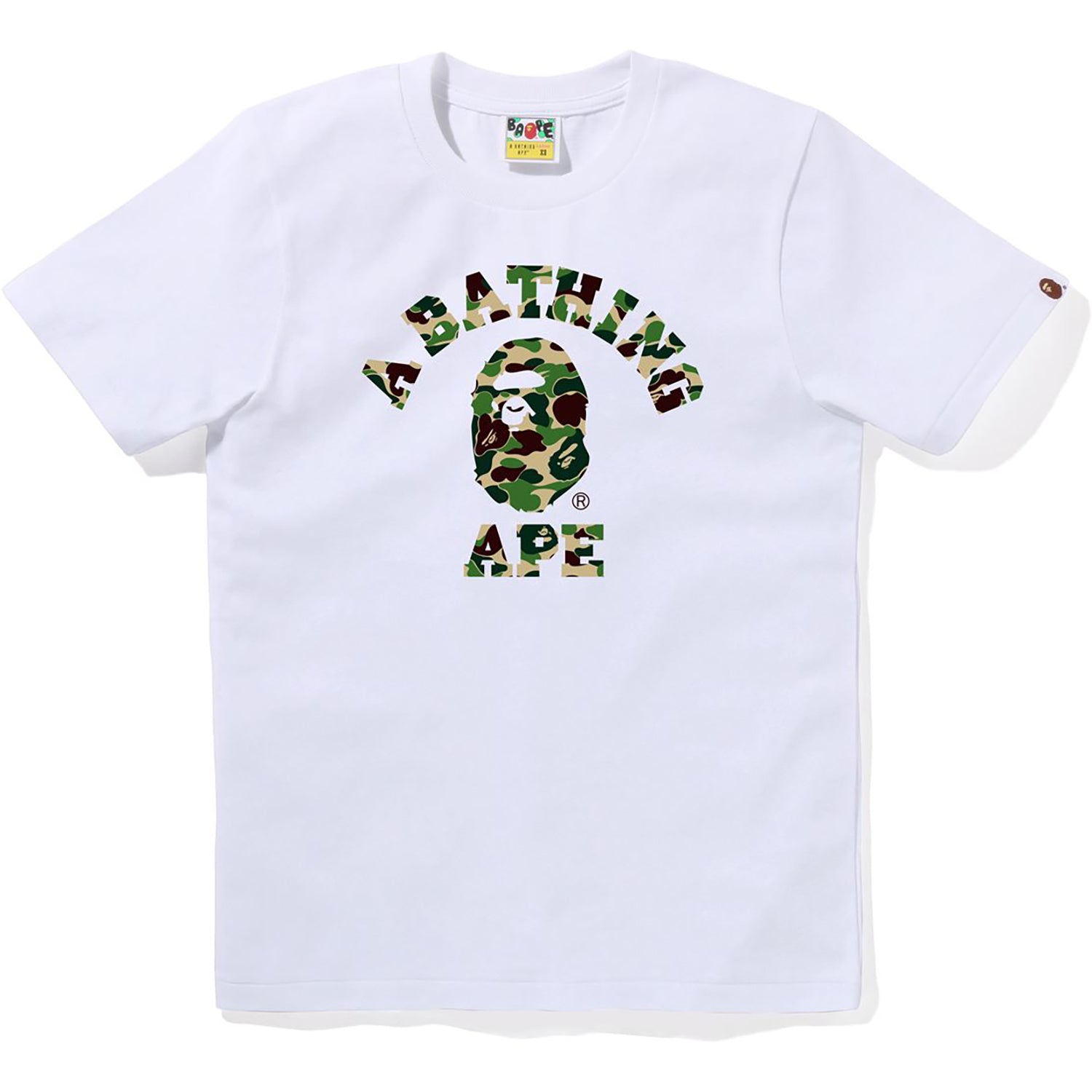 BAPE ABC CAMO COLLEGE TEE LADIES