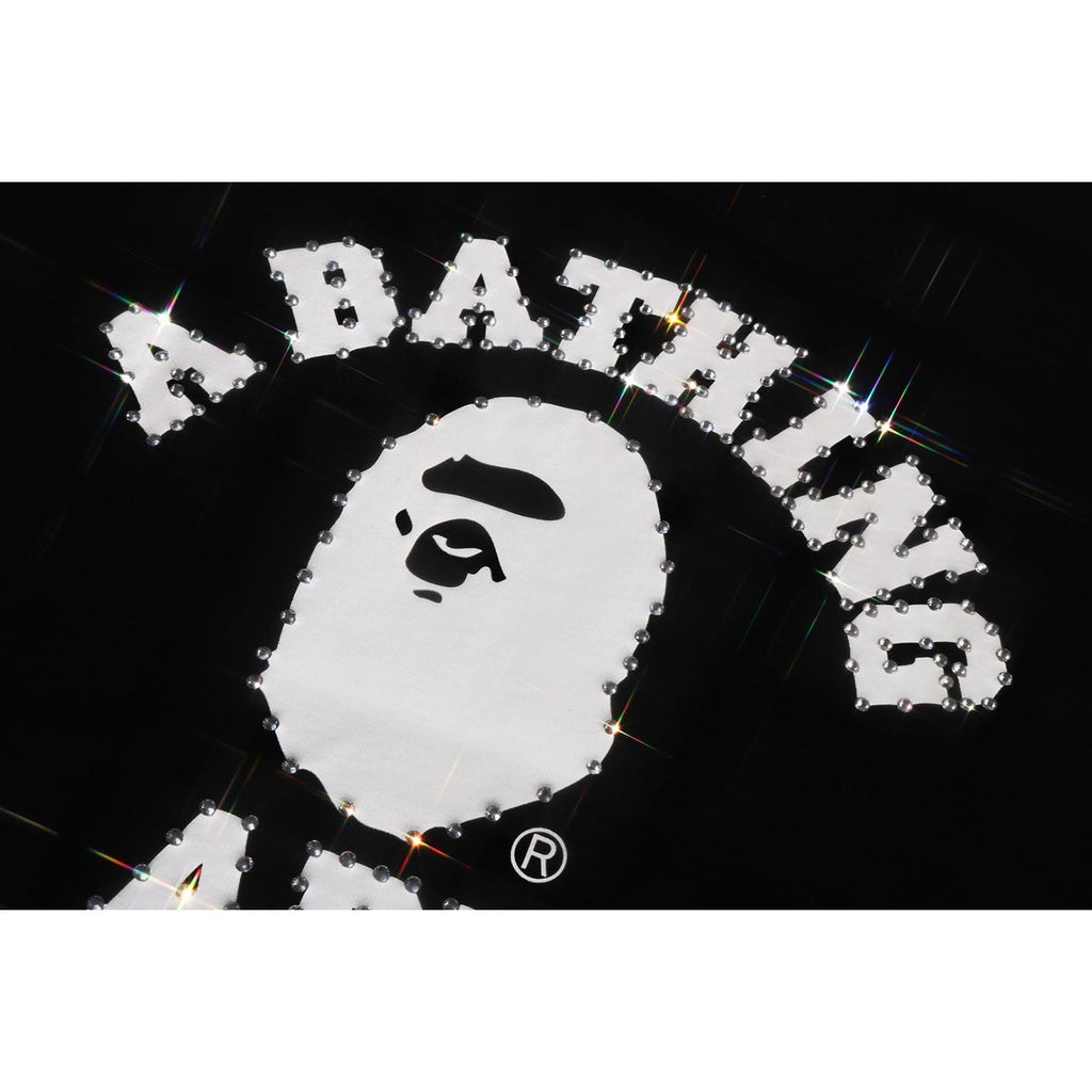 BAPE CRYSTAL STONE COLLEGE TEE LADIES