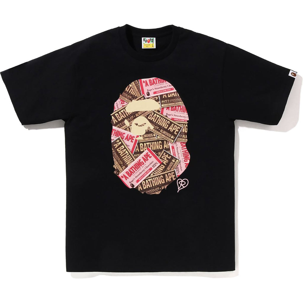 BAPE CHOCOLATE APE HEAD TEE MENS