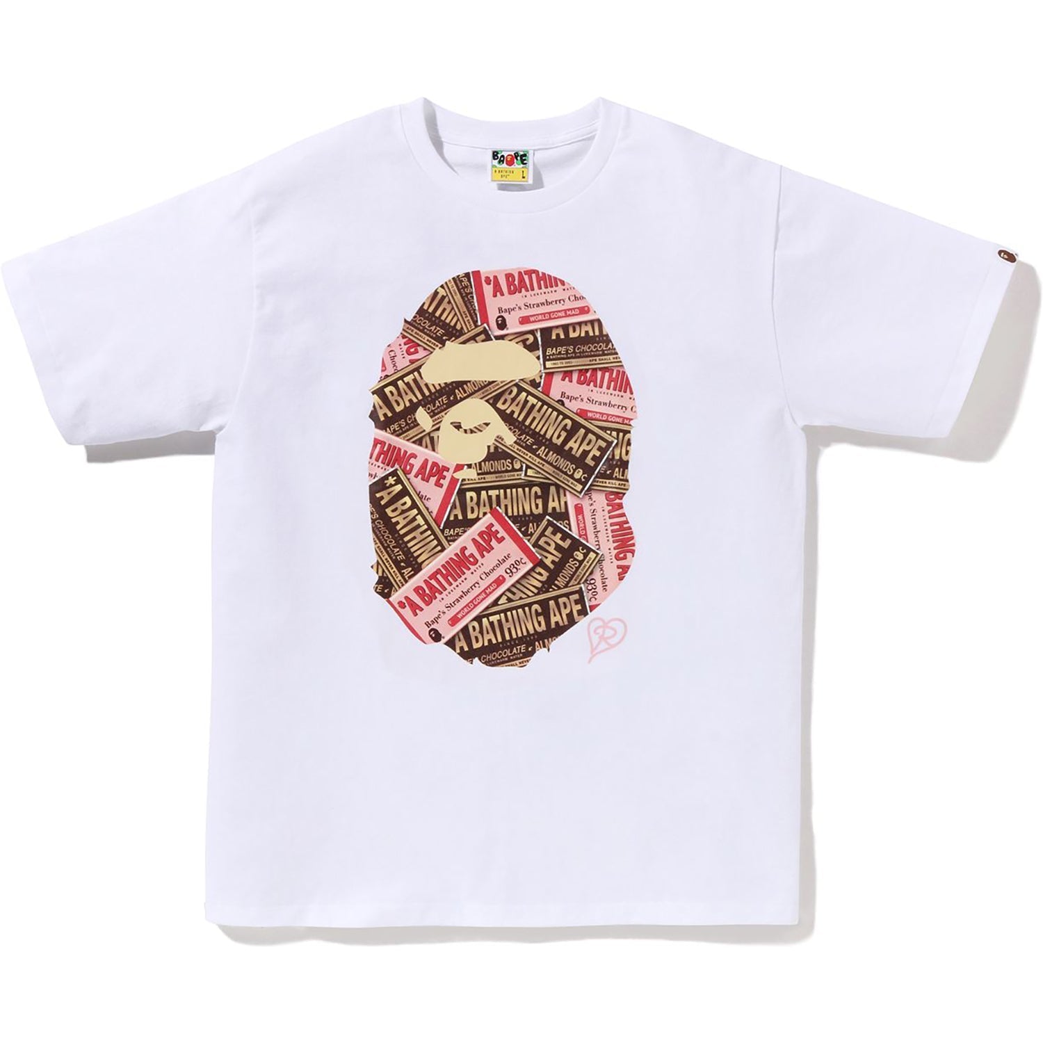 BAPE CHOCOLATE APE HEAD TEE MENS