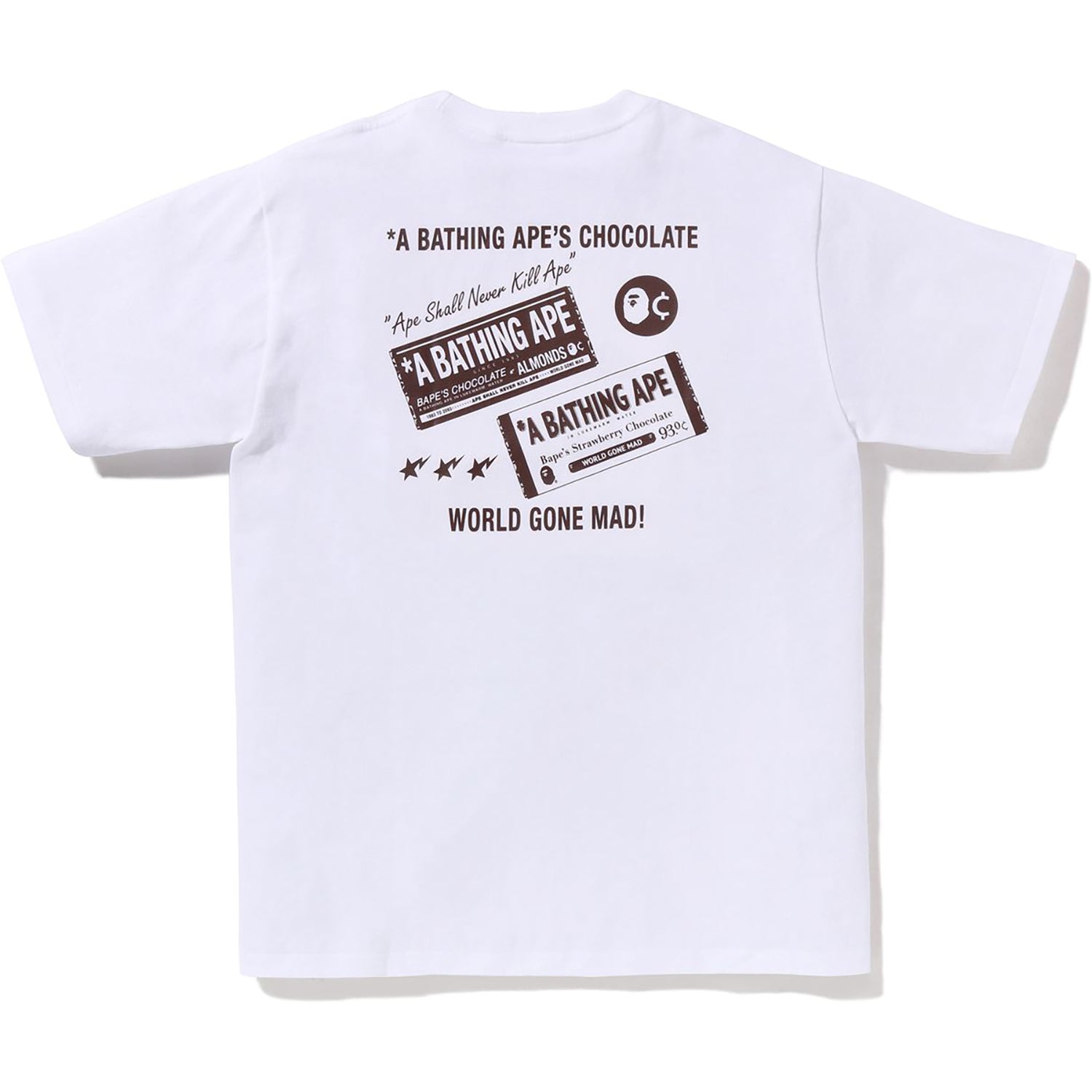 BAPE CHOCOLATE APE HEAD TEE MENS