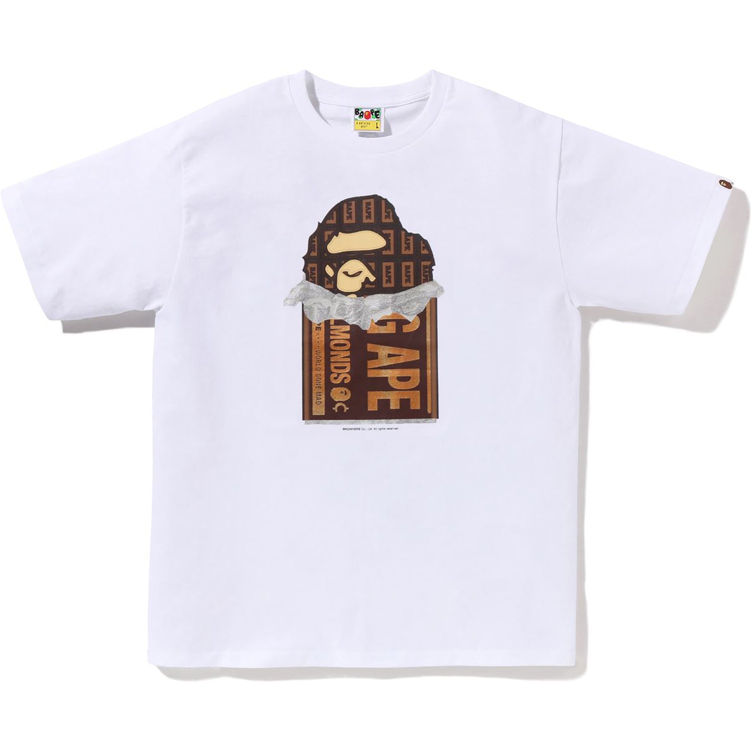 BAPE CHOCOLATE BAR APE HEAD TEE MENS