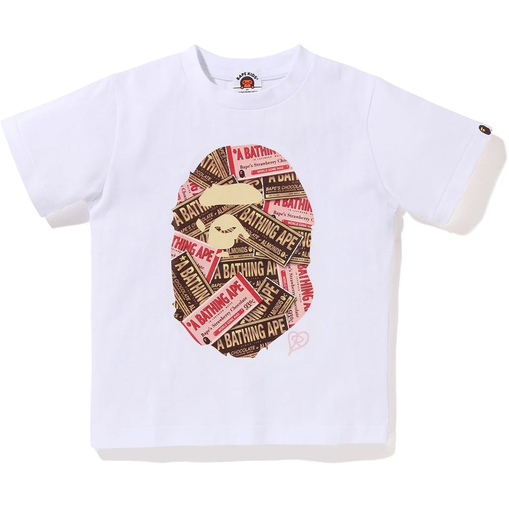 BAPE CHOCOLATE APE HEAD TEE KIDS